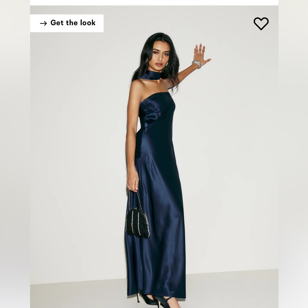 Reformation Oren dress navy size SMALL PETITE